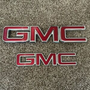 GMC red emblems for Terrian